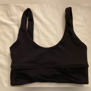 Black lululemon align reversible bra size 4